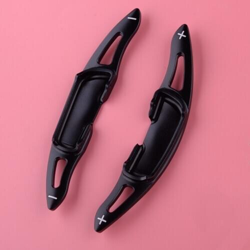 1Pair Black Car Gear Steering Wheel Shifter Shift Paddle Decoration Aluminium Alloy Fit for Mazda 3 6 CX3 CX4 CX5 MX-5 2016