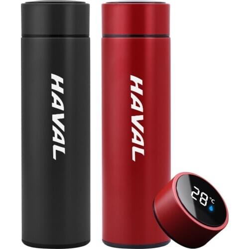 Temperature Display Thermos Bottle For Great Wall Haval Vacuum Flasks Stainless Steel Insulated Water Bottle Coffee Mug Thermo