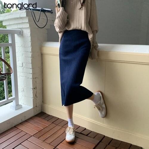 Tonglord Knitted Pencil Skirts