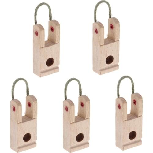 Tooyful Durable 5 Pieces Wood Piano Hammer Butt Plates/Flanges for Upright/Vertical Piano DIY Parts