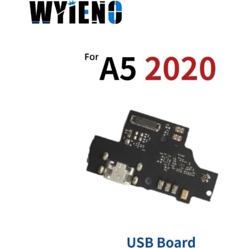 Wyieno For ZTE Blade A5 2020 USB Dock Charging Port Charger Plug Flex Cable With Microphone MIC Board 10pcs/lot