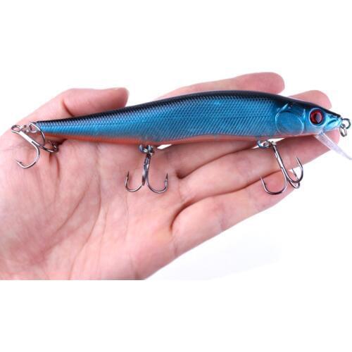 1pcs 14cm 23g Big Heavy Sea Fishing Lure Bent Minnow Artificial Bait 3D Fish Eye Minow Lures Fake Bait Swimbait Crankbait