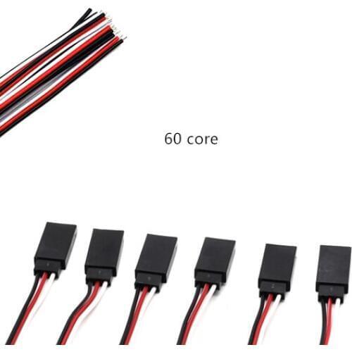 1Pcs Black-Red-White JR Type Single Header Female 60 Core Extension Leads Wire For Serve Motor 10cm/15cm/20cm/25cm/30cm/50cm