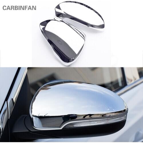 ABS Chrome Side Door Mirror Cover Rearview Cap Overlay Protector Sticker Car Styling For Hyundai Tucson TL 2016 2017 2018 C587
