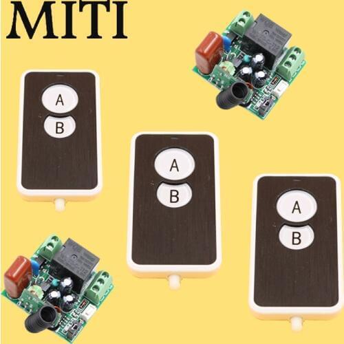 AC 220V 10A 1Channel 1CH RF Wireless Remote Control Switch Radio Controlled Switch System teleswitch Receiver and Transmitter