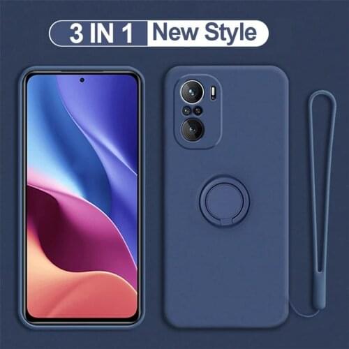 Liquid Silicone Ring Stand Case Redmi Note 10 Pro Cover Magnetic Phone Case for Xiaomi redmi note10 pro Note 10S Note10 S