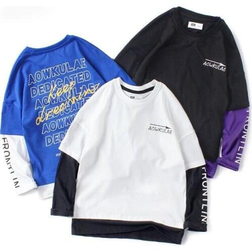 Spring Autumn Kids Long Sleeve Clothing Boys Cotton T-shirts New Arrival Long Sleeve Children Clothes T-shirts for 3-10Y Boys