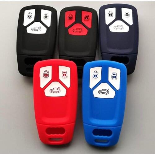 For Audi A5 Q7 S4 S5 A4 B9 Q7 A4L 4m TT TTS RS 8S 2016 2017 2018 Smart Remote Silicone car key fob Case Protect