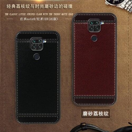 For Xiaomi Redmi Note 9 Case 6.53 Inch Black Red Blue Pink Brown 5 Style Fashion Mobile Phone Soft Silicone Cover