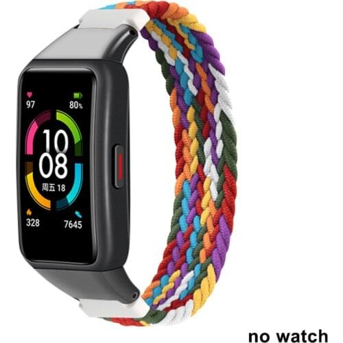 For Huawei Honor Band 6 Strap Bracelet Nylon Elastic braid Wristband Wrist Belt