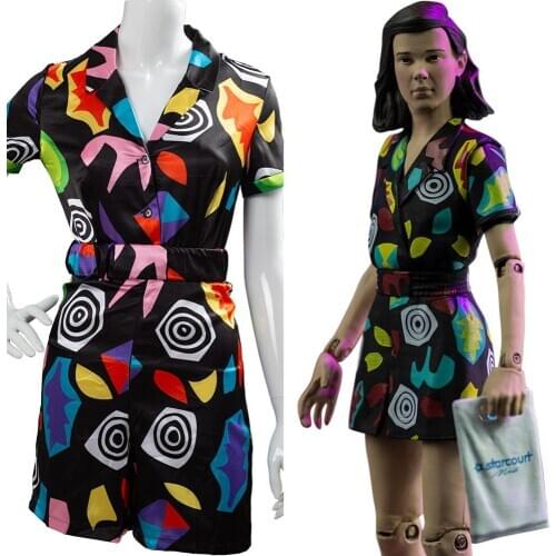 Stranger Things 3 Cosplay Costume Eleven Dress For Girls Kids Halloween Carnival Costumes Dress
