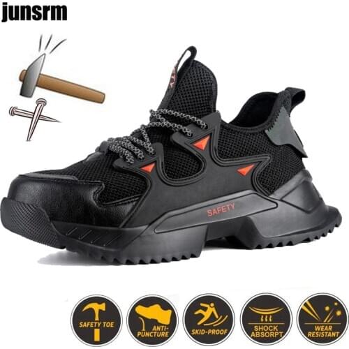 Lightweight safety shoes, comfortable, men and women sports, anti-piercing and foot protection, construction outdoor work boots