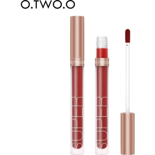 O.TWO.O 12 Colors Velvet Matte Llip Gloss Natural Make-Up Long-Lasting Non-Stick Lip Glaze