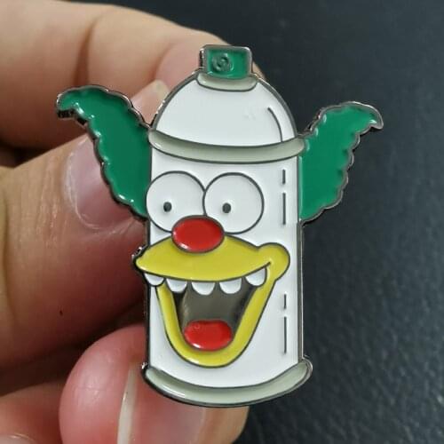 Cartoon lapel pin