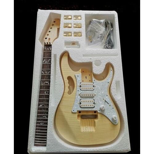 Best New DIY Electric Guitar neck and Body Unfinished Electric Guitar Kit all parts