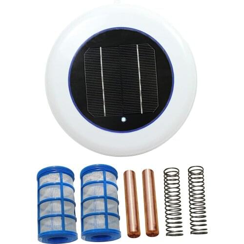 Solar Power Swimming Pool Purifier Solar Pool Ionizer Swimming Pool Water Algae Inhibition Chlorine-Free Water Processor Tools