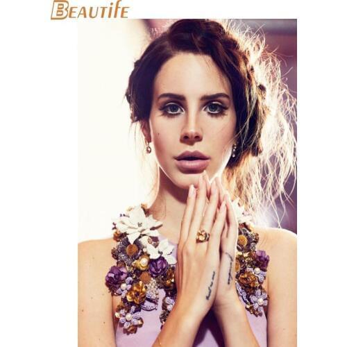 New Arrival Lana del Rey poster Cloth Silk Poster Home Decoration Wall Art Fabric Poster Print 30x45cm,40x60cm,50X75cm,60X90cm