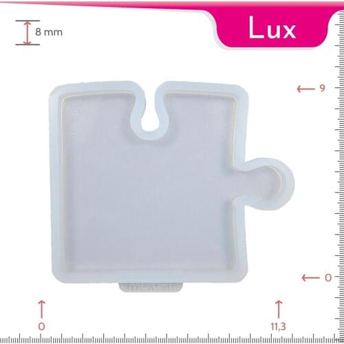 Mold-it Lux Coaster Single Puzzle Silicone Mold Epoxy Resin Mold Diy Silicone Making Molds Mould Crystal Craft UV Frame Plate