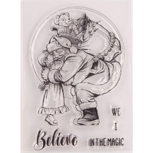 Christmas Transparent Clear Silicone Stamp/Seal for DIY scrapbooking/photo album Decorative clear stamp sheets