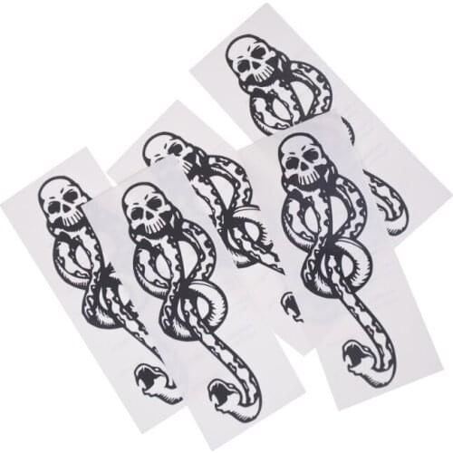 5PCS Death Eaters Dark Mark Make Up Tattoos Stickers Cosplay Accessories and Dancing Party Dance Arm Art Temporary Tatoo