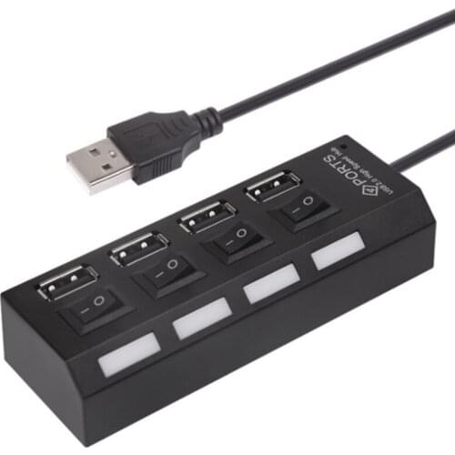 USB 2.0 HUB 2.0 HUB Multi USB Splitter 4 Ports USB2.0 Hab Use Power Adapter USB3.0 Hub with Switch For PC Computer Accessories