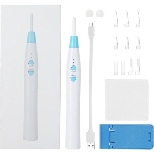 Wifi Ear Cleaning Endoscope Camera Ear Pick Tool Visual Earpick Mini Borescope with 6 LED Lights Earwax Remover Cleaning Kit