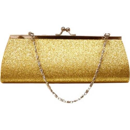Women Glitter Clutch Purse Evening Party Wedding Banquet Handbag Shoulder Bag