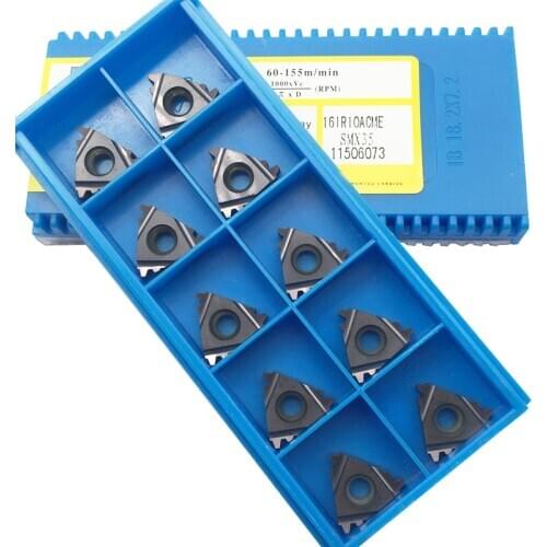 10PCS 16ER 10ACME SMX35 16IR 10ACME SMX35 turning tools Carbide Insert For Processing stainless steel and cast iron