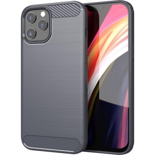 10pcs Carbon Fiber Soft TPU Rubber Silicone Case Shockproof Armor Cover For iPhone 13 Pro Max 12 Mini 11 XS XR X 8 7 6 Plus SE