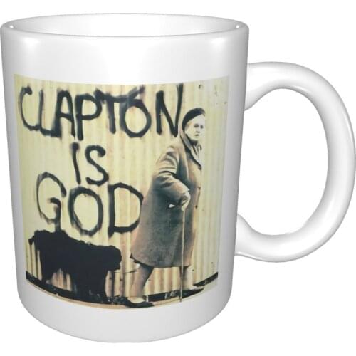 Clapton Is Godt 2021 New Mug Coffee Cup Coffee Mug Very Nice God Cs Go Skull Coffee Cup