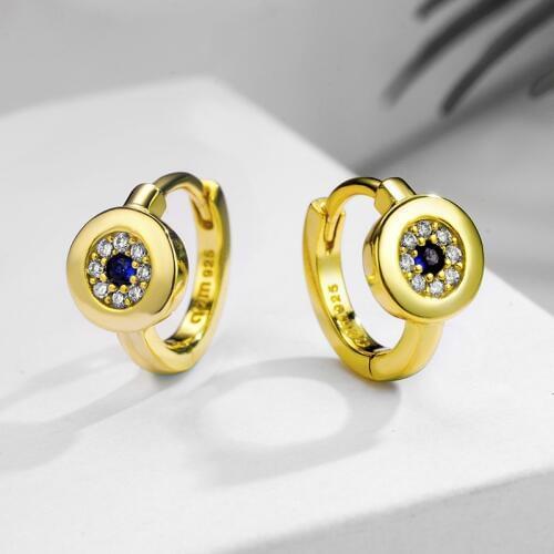 2021 Fashion jewelry Simple new lucky eye earrings Crystal from Swarovskis Fit Women and female For Party as gifts