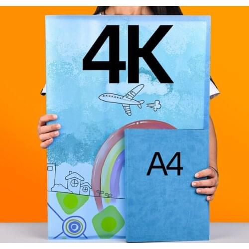4k Drawing Paper Painting File Document Folder 20/30 Pages Paper Holder Organizer Display Book Office Stationery