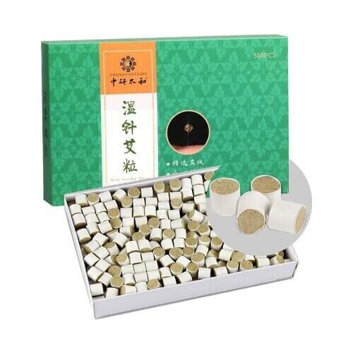 500Pcs/Box Mini Moxa Stick Moxa Roll Warm Needle Moxa Moxibustion Acupunctrue Body Care Health Relaxation