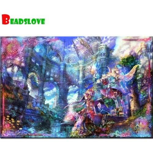Diy Diamond Painting anime scenery Diamond Embroidery full Square round Drill Rhinestone Mosaic Diamond Picture