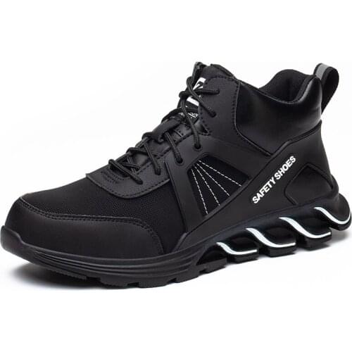 36-48 Work Safety Shoes for Men Work Boots Steel Toe Safety Boots Men Anti-Smashing Construction Luxury Style Blade Sneakers