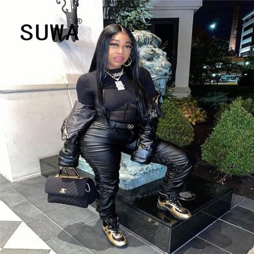 All Black Skinny Trousers Women High Waisted Pants Classic Fashion Pencil Pants Fashion Office Lady Work Wear