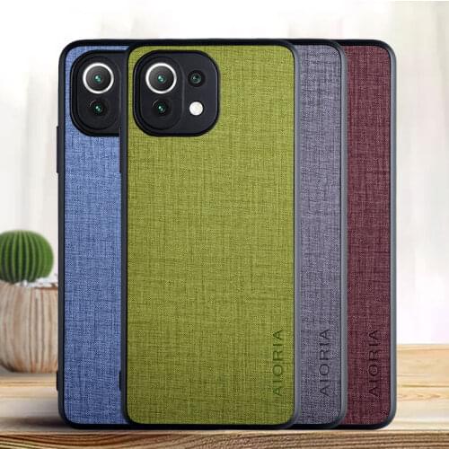 Case for Xiaomi Mi 11 Lite 5G funda cover Cross pattern PU leather cover phone for xiaomi mi 11 lite case funda coque cover