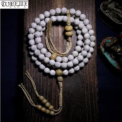 Blessed Tibetan Mala Buddhist 108 Prayer Beads Mala Tibetan Rosary Beads Buddhist Daemonorops margaritaes Seeds Rosary Beads