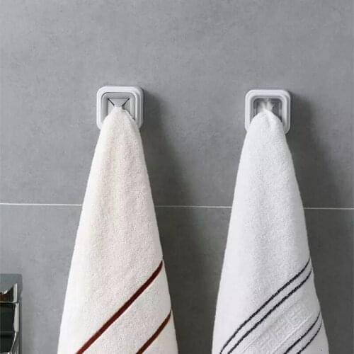 Punch Free Towel Plug Holder Bathroom Organizer Rack Kitchen Bathroom Towels Storage Wash Cloth Clip Bathroom Accessories
