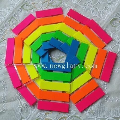 5-10pcs)5 color Cute 100 Pages plastic Sticker Post It Bookmark Point It Marker Memo Flags Sticky Notes