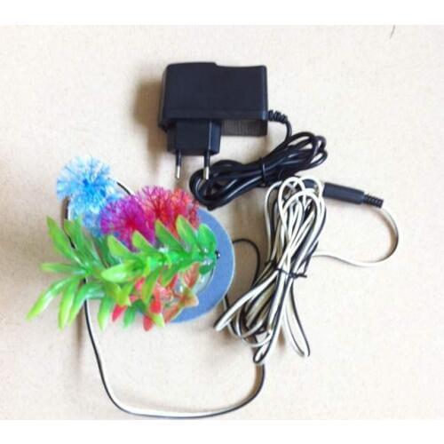 Multipurpose 8cm diameter Colorful LED Aquarium Air Stone Fish Tank Oxygen bubbles Stone with Simulation Aquatic