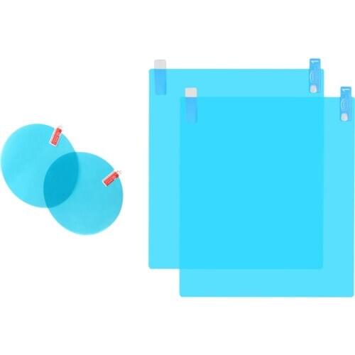 NEW-4Pcs Car Rearview Mirror Film Car Side Mirror Anti-Glare Film Nano Film Anti-Fog Rain Waterproof Membrane Protector Car Rear