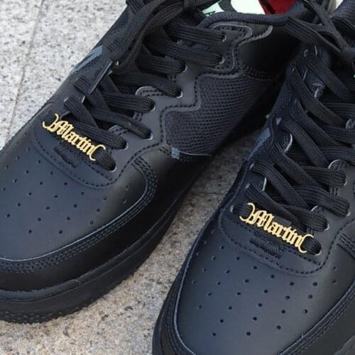 One Pair Personalized Name Shoe Buckle Foot Jewelry Stainless Steel Custom Sneakers Tag For Women Men Shoe Buckle Friend Gifts