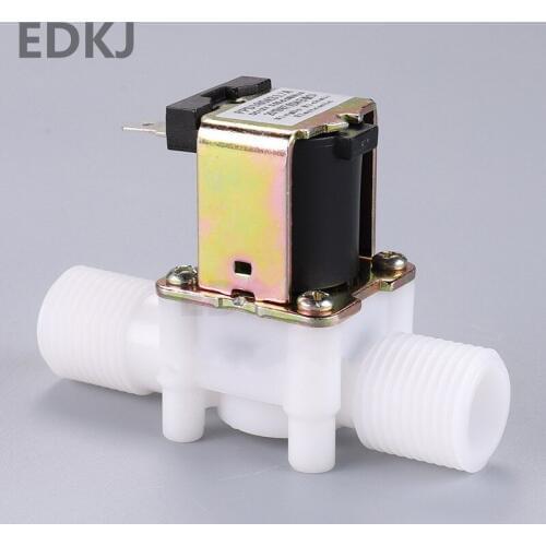 1 plastic solenoid valve 12V 24V 220V washing machine water dispenser drinking fountain 1/2 pneumatic pressure controller switch