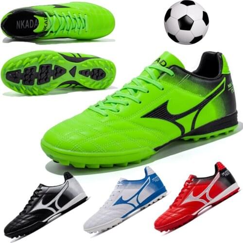 Professional Football Training Shoes Men High-quality Non-slip Football Shoes Child Outdoor Sports Futsal Training Shoes 32-46