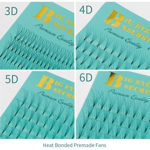 Big eyes secret Eyelash Extension 3D/4D/5D/6D Russian Volume Lashes Wholesale Premade Volume fans Mink Lash Extension