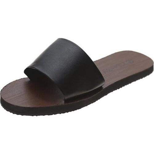 Womens shoes 2021 new fashion multi-match sandal soft soles comfortable non-slip outside wear flat slippers