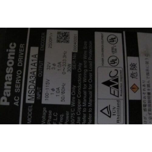 Servo drive MSDA3A1A1A , Used one , 90% appearance new , 3 months warranty , fastly shipping