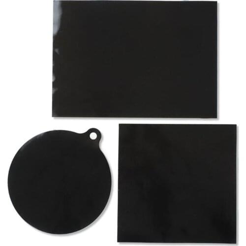 Silicone Induction Cooktop Mat Protector Round/Square Heat Insulated Pad Kitchen Protective Heat Insulation Black Hot Pot Mat