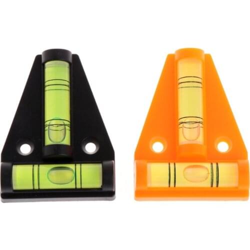 T Type Bubble Level Measuring Device Triangular Plastic Indicator Black/Orange